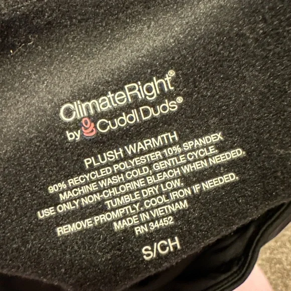 Cuddl Duds Black Leggings - Picture 7 of 8